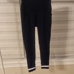 Express Navy Blue Leggings With 2 Side Pockets Size S